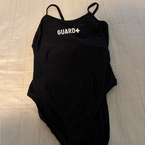 Black Lifeguard Swimsuit